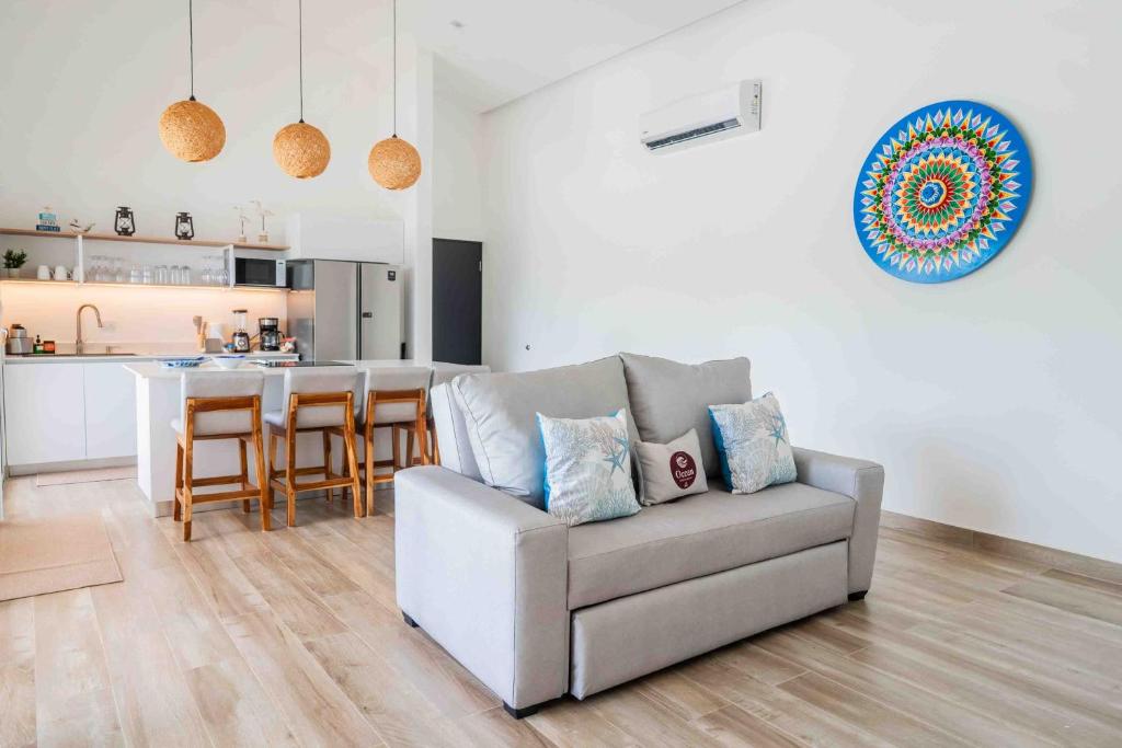 Η κουζίνα ή μικρή κουζίνα στο Casa Ocean with Studio -Triskele Retreat