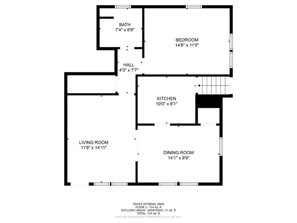 a floor plan of a house at The Clearview Hideaway - Cozy in Memphis