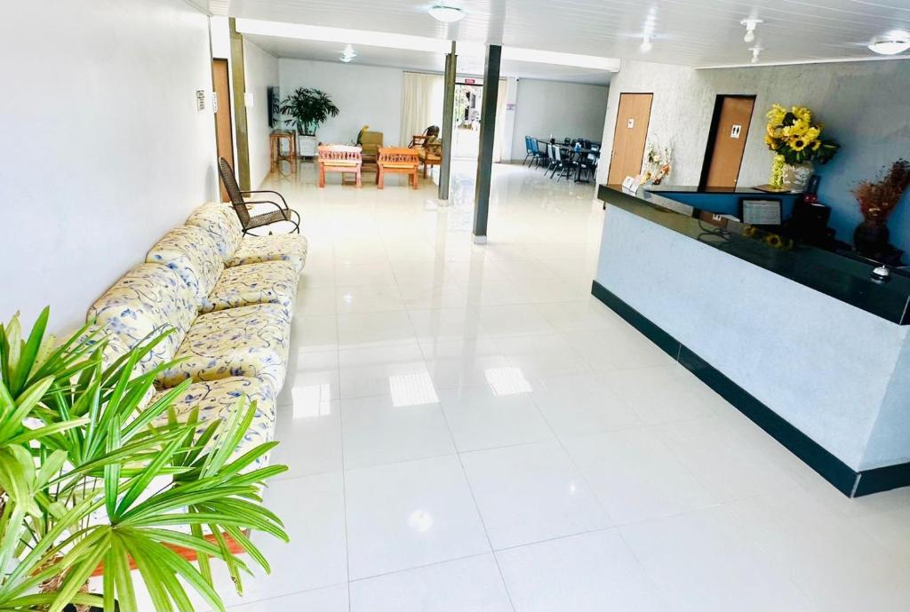 Χώρος καθιστικού στο Hotel Alexânia