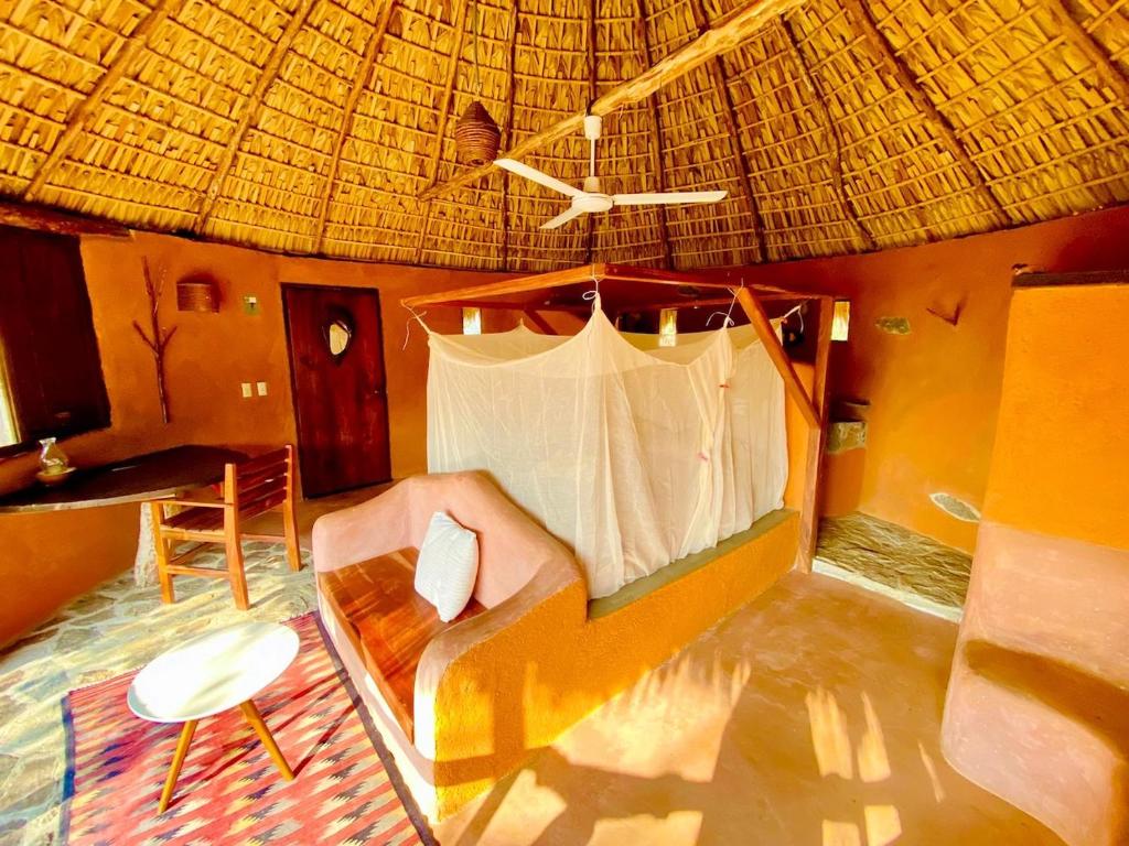 Ένα ή περισσότερα κρεβάτια σε δωμάτιο στο Flor de Arena