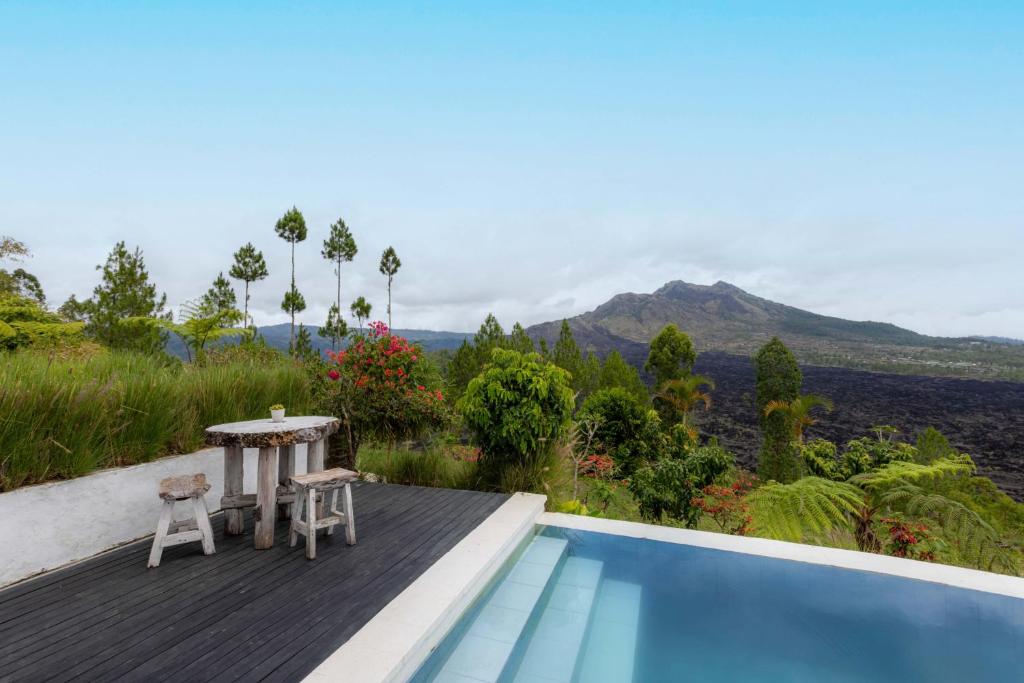 O vedere generală la munți sau o vedere la munte luată de la acest hotel