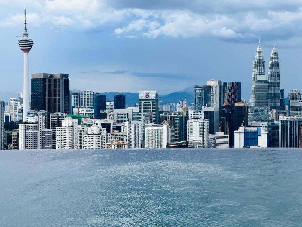 Nespecifikovaný výhled na destinaci Kuala Lumpur nebo výhled na město při pohledu z apartmánu
