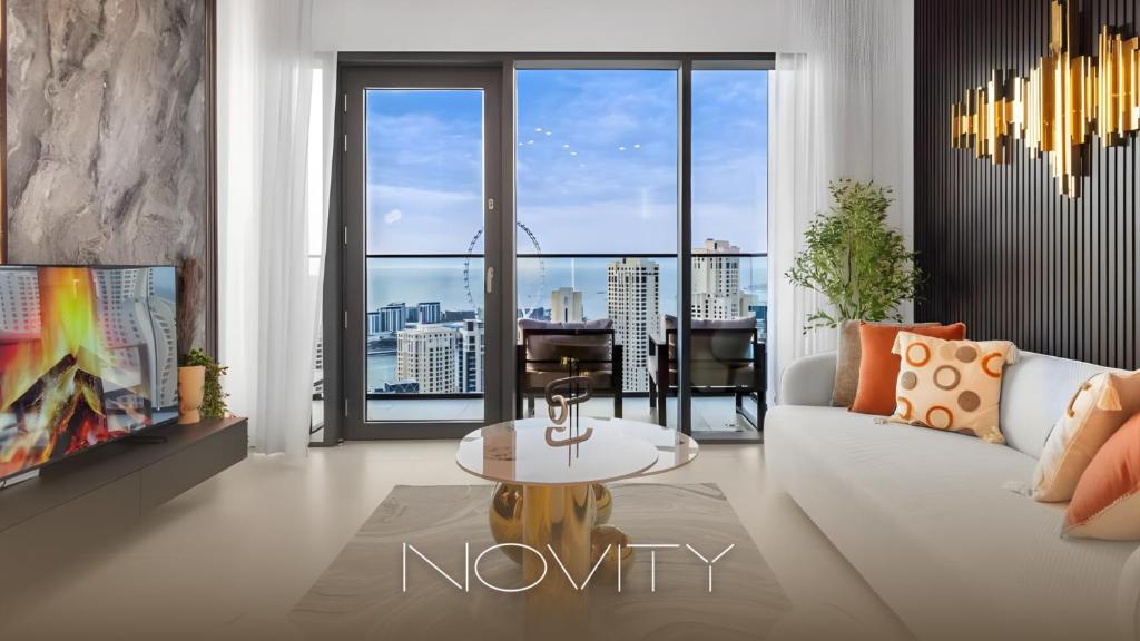 Posezení v ubytování Novity Signature Homes