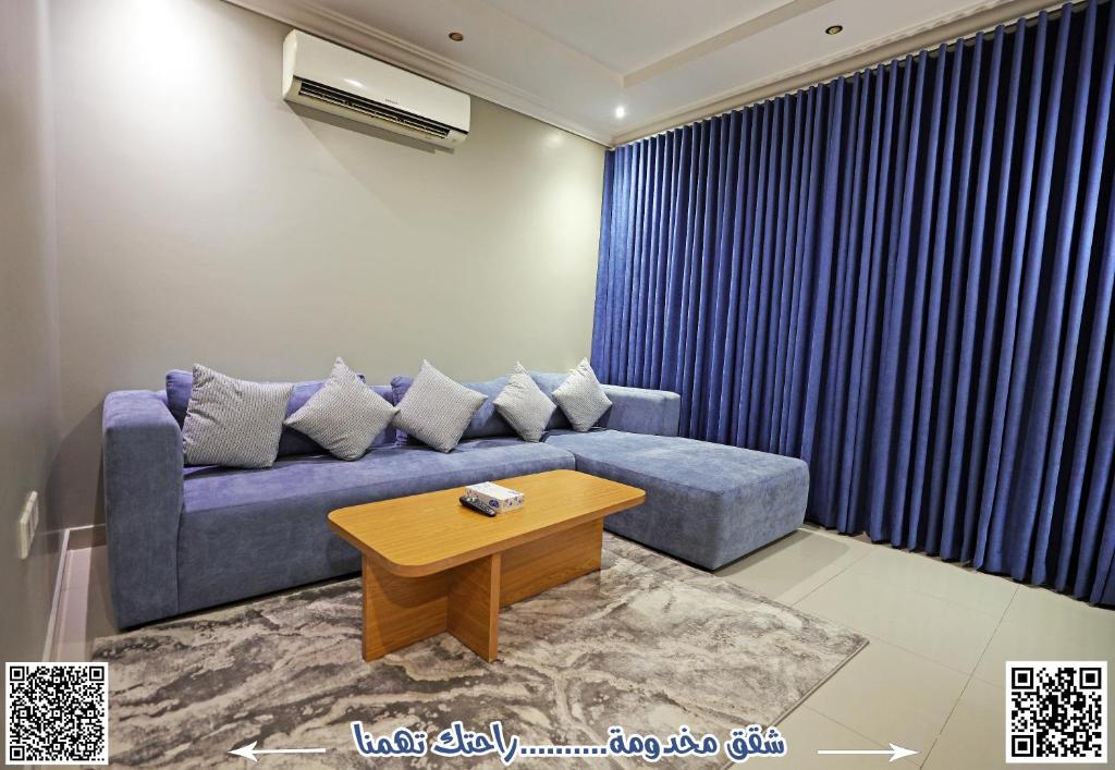 Svetainės erdvė apgyvendinimo įstaigoje شقق راحه الضيف للشقق المخدومة Rahat Al Daif Serviced Apartments - اقتصادى