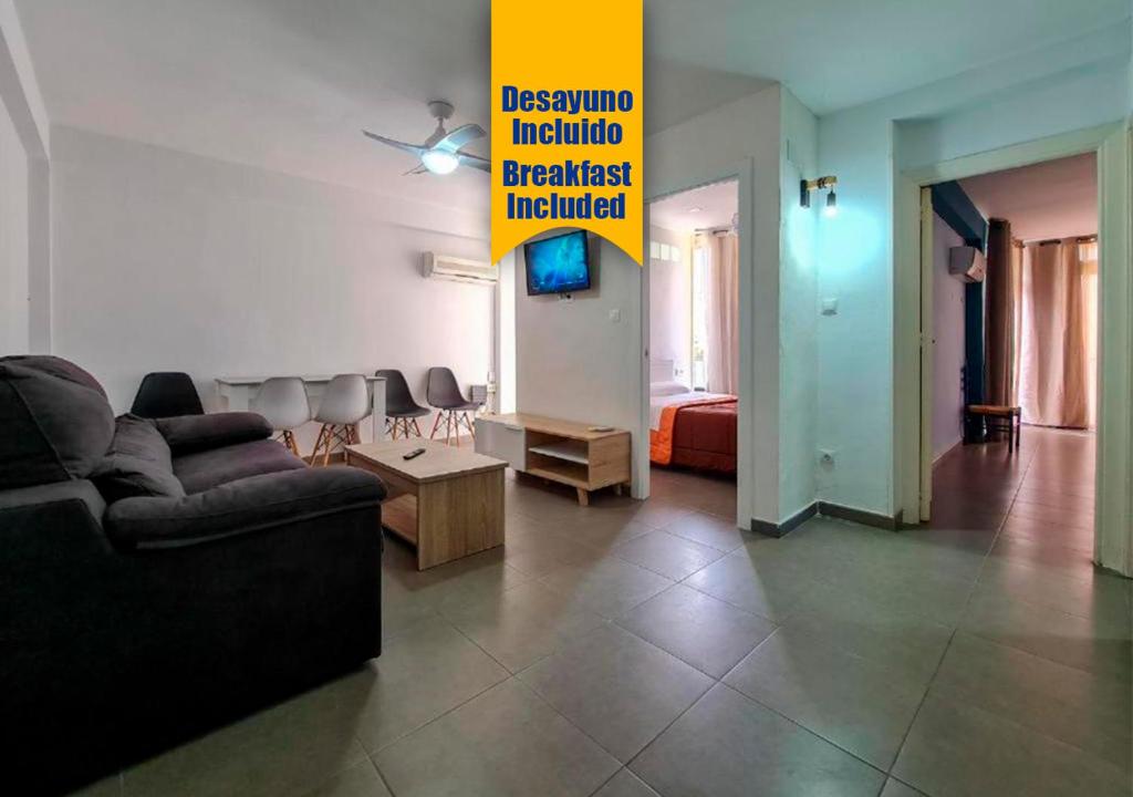 Posezení v ubytování Apartalux Vera Rincón de Loix