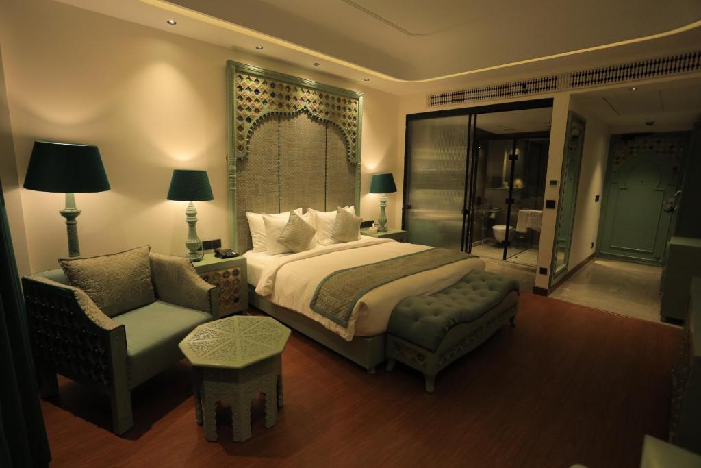 Postel nebo postele na pokoji v ubytování Hotel The Royal Venetian