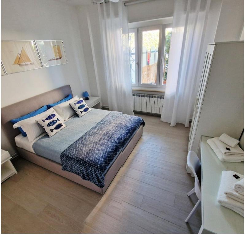 Ένα ή περισσότερα κρεβάτια σε δωμάτιο στο Pian di Poma House