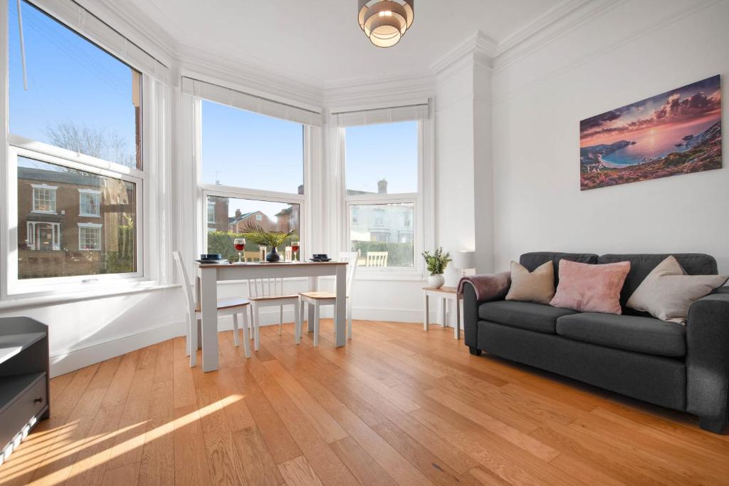 a living room with a couch and a table at WhiskAwayHomes - St Stephens Court - Apartment 2 in Henwick