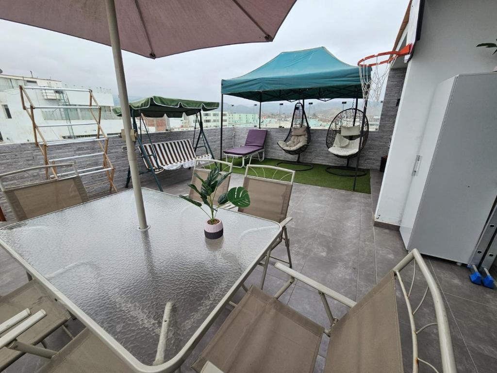 Balkón nebo terasa v ubytování Departamento en Playa San Bartolo Con terraza