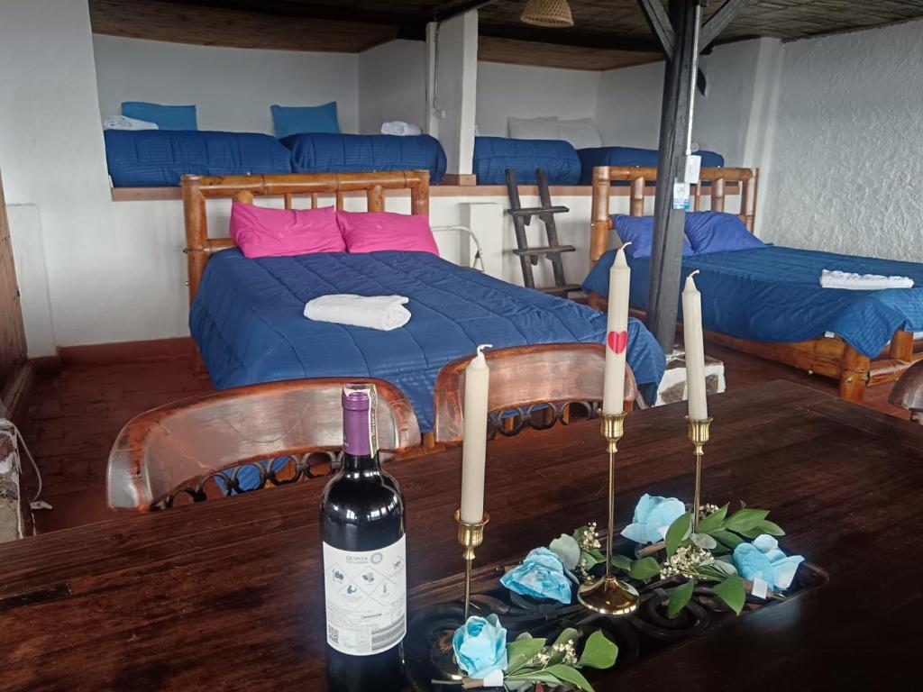 En restaurant eller et andet spisested på Mirador de Paipa