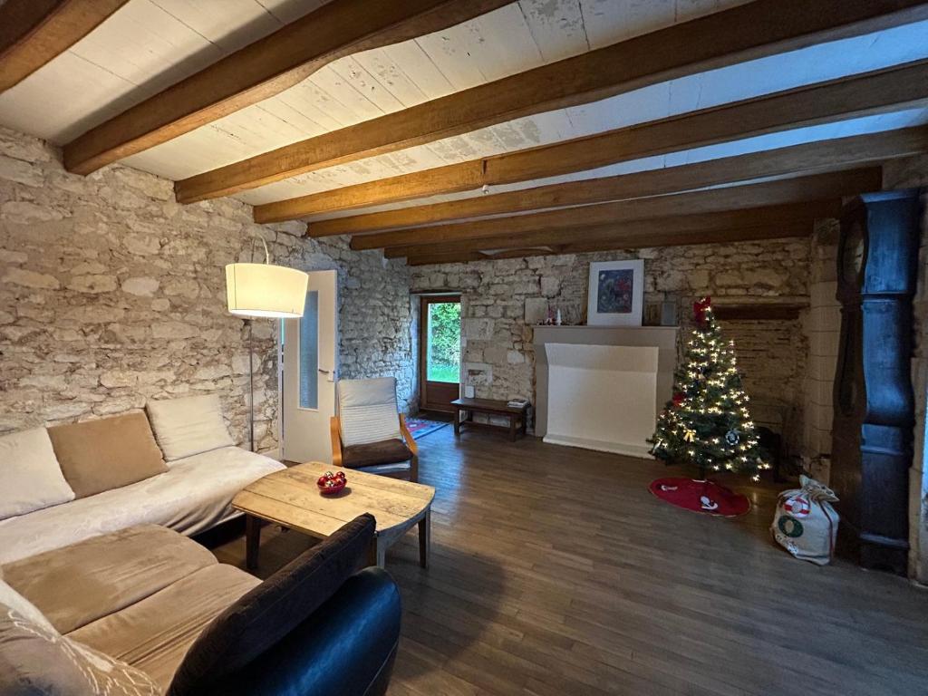 Et opholdsområde på La Moulière family house