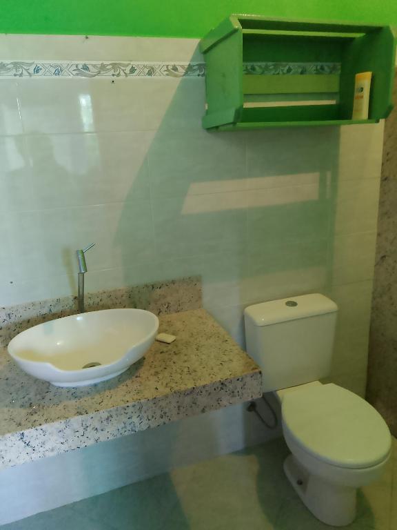 Ένα μπάνιο στο Da Silva Rio Hospedagem