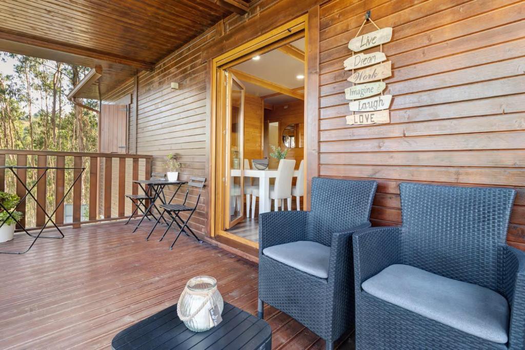 Χώρος καθιστικού στο Recanto do Escalheiro