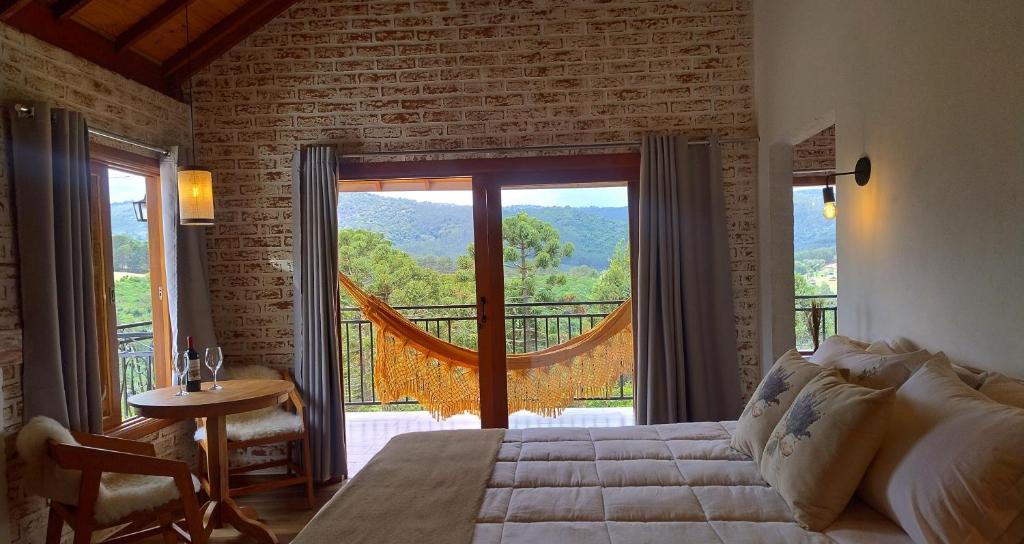 منطقة جلوس في Pousada Vista do Céu