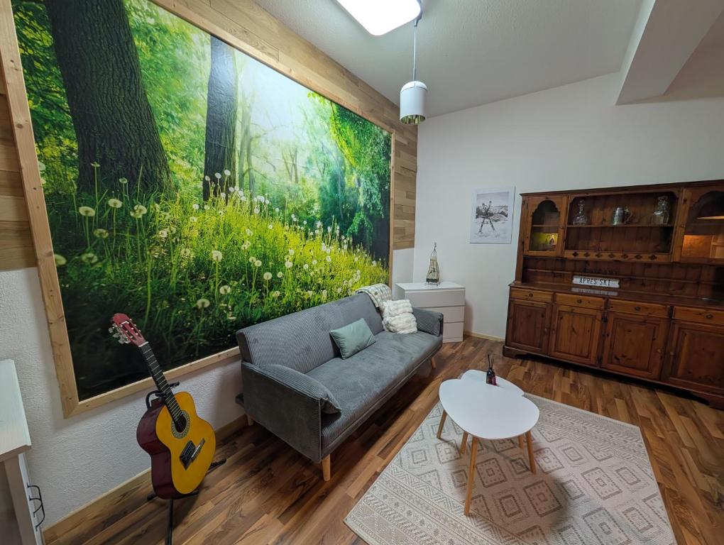 Posezení v ubytování Isny Zentrum Studio Appartement