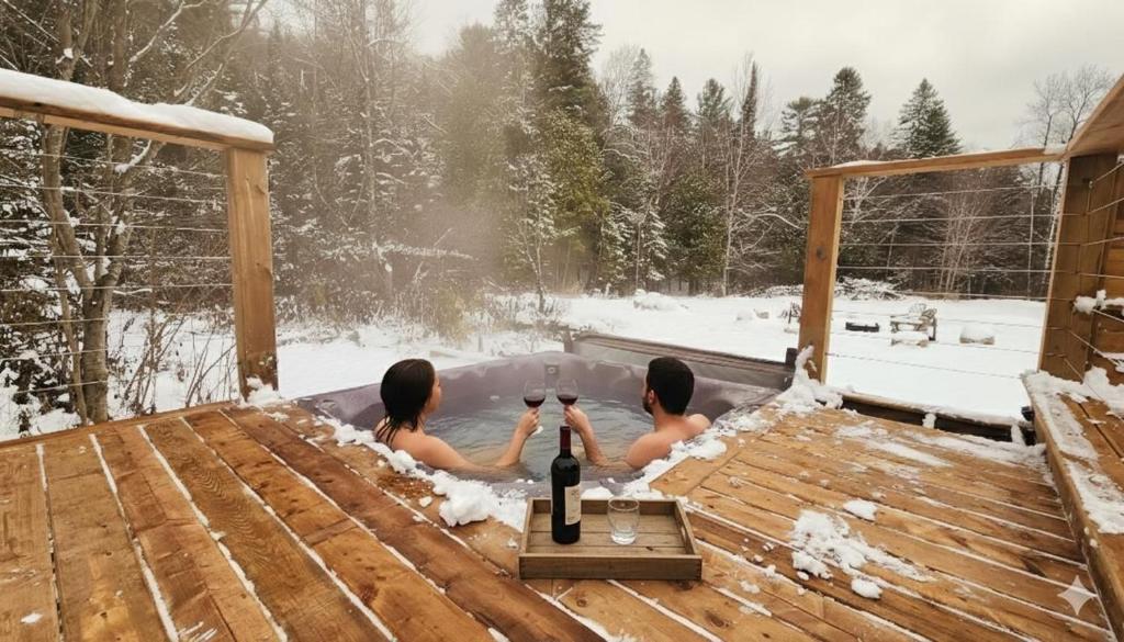 Το Cozy Cottage Retreat Private 2 Acres, Near Lake τον χειμώνα