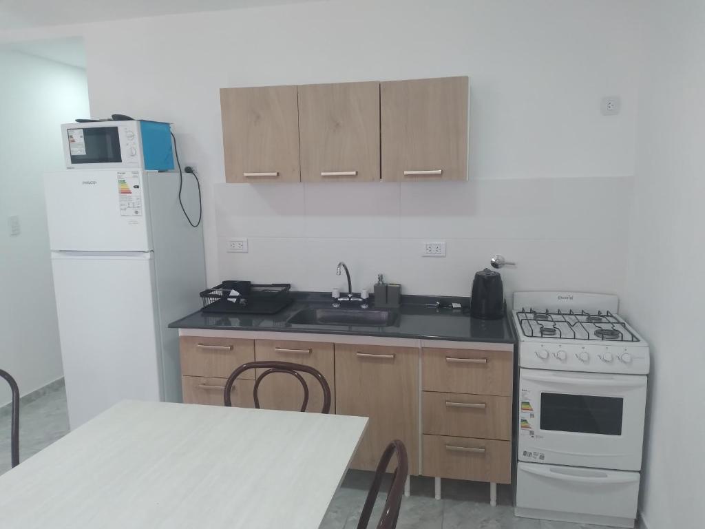 Η κουζίνα ή μικρή κουζίνα στο Saavedra 2