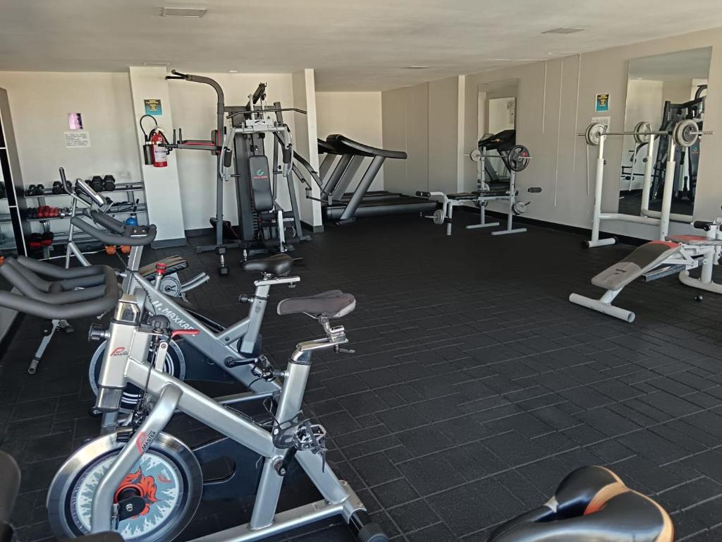 Centrul de fitness și/sau facilități de fitness de la Departamento de 2 dormitorios en el corazón de Quito