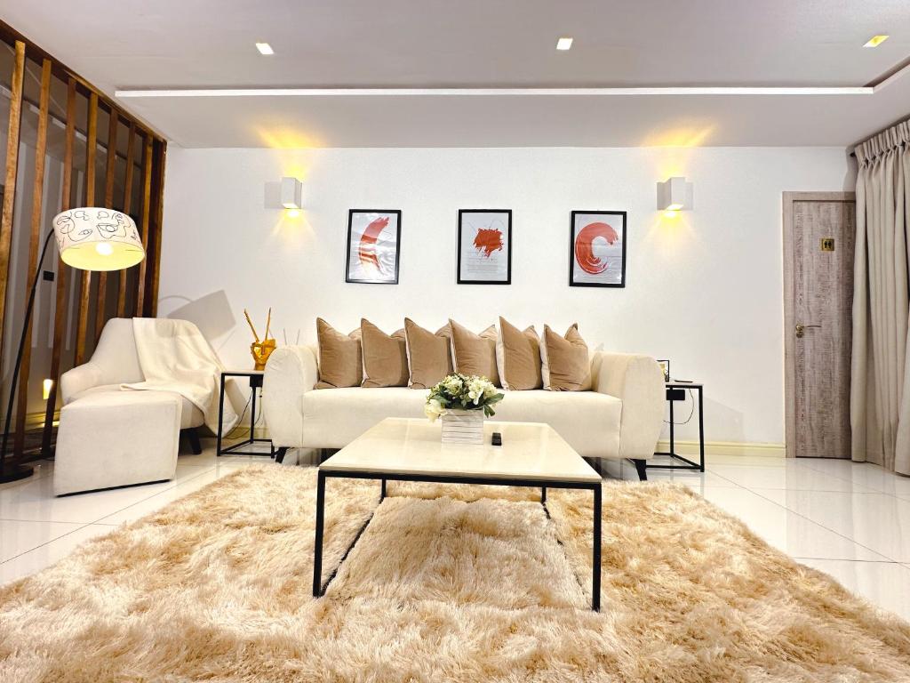 Χώρος καθιστικού στο Oria homes