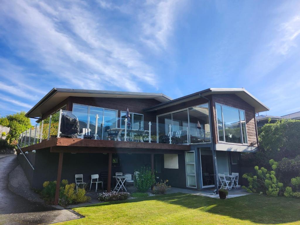 Bygningen som feriehuset ligger i