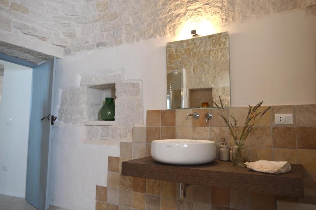 Kúpeľňa v ubytovaní Masseria Faraone