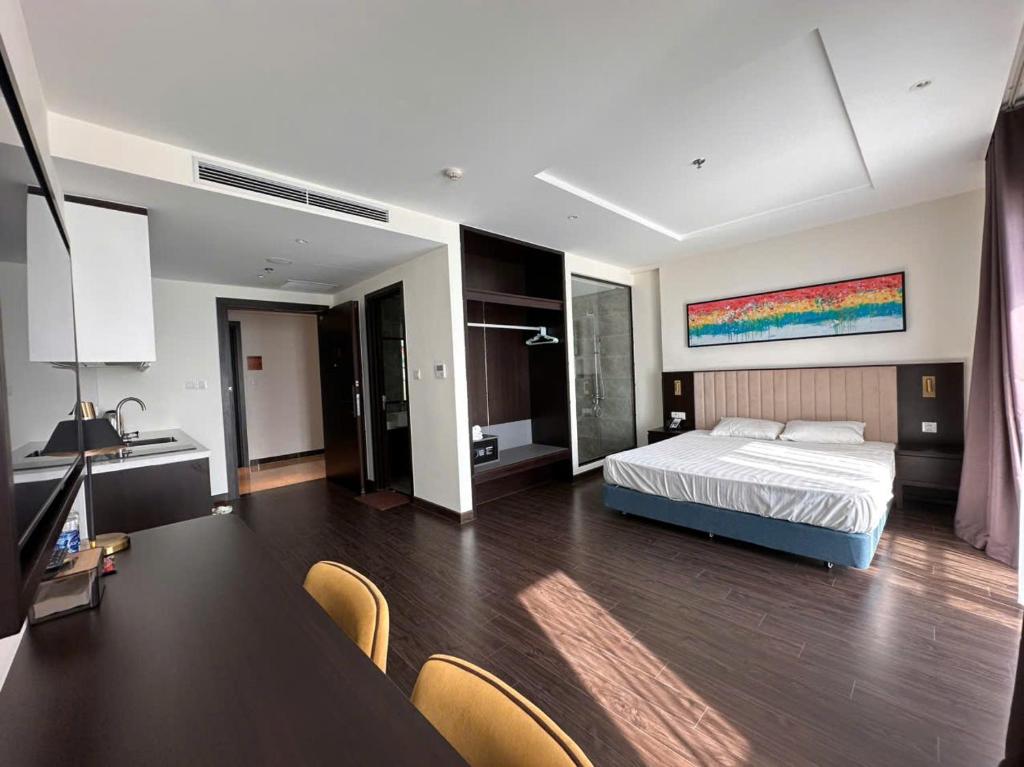 Postel nebo postele na pokoji v ubytování Home By The Sea