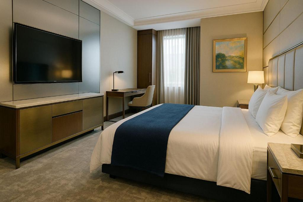 Ένα ή περισσότερα κρεβάτια σε δωμάτιο στο Liaman Suite