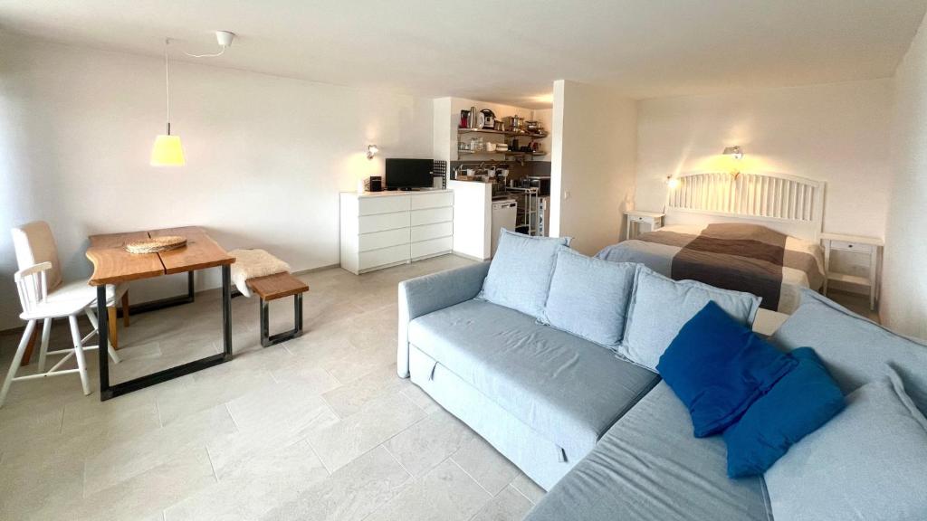 Et opholdsområde på Ferienappartement Sodki