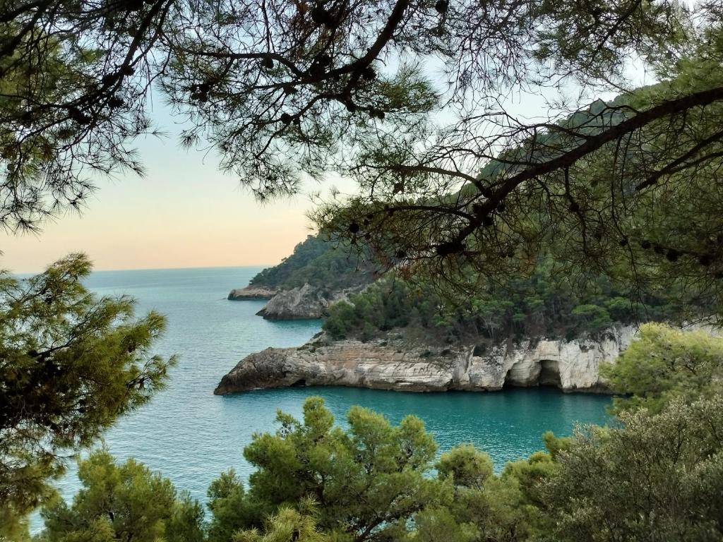 a small island in the middle of the ocean at B&B Casa Desimio in Vieste