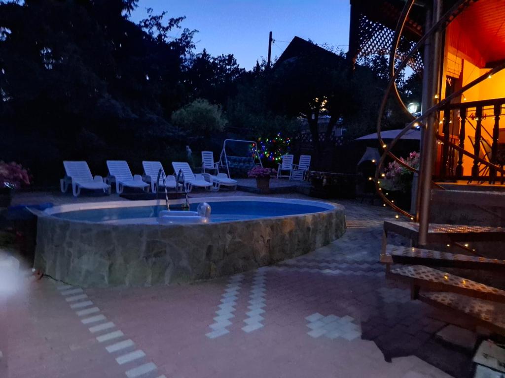 Πισίνα στο ή κοντά στο Petra Vendégház