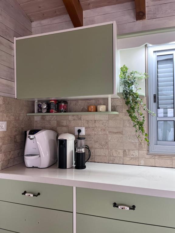 Η κουζίνα ή μικρή κουζίνα στο הבקתה