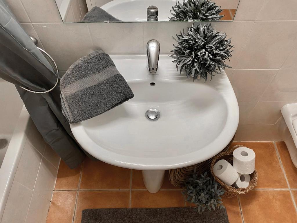 Et badeværelse på Le Sanglier