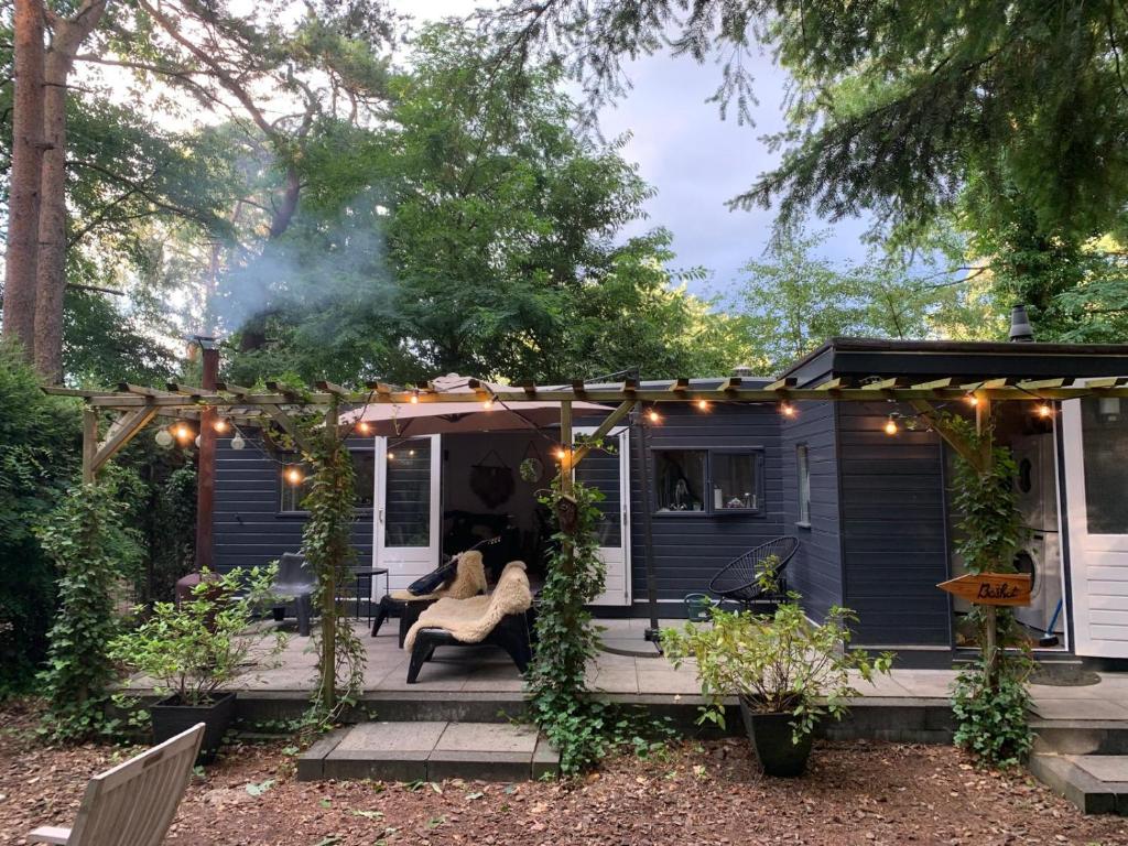 En have udenfor Natuurhuisje De Boshut