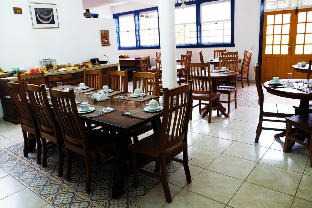 Restaurace v ubytování Tiradentes Pousada Ramalhete