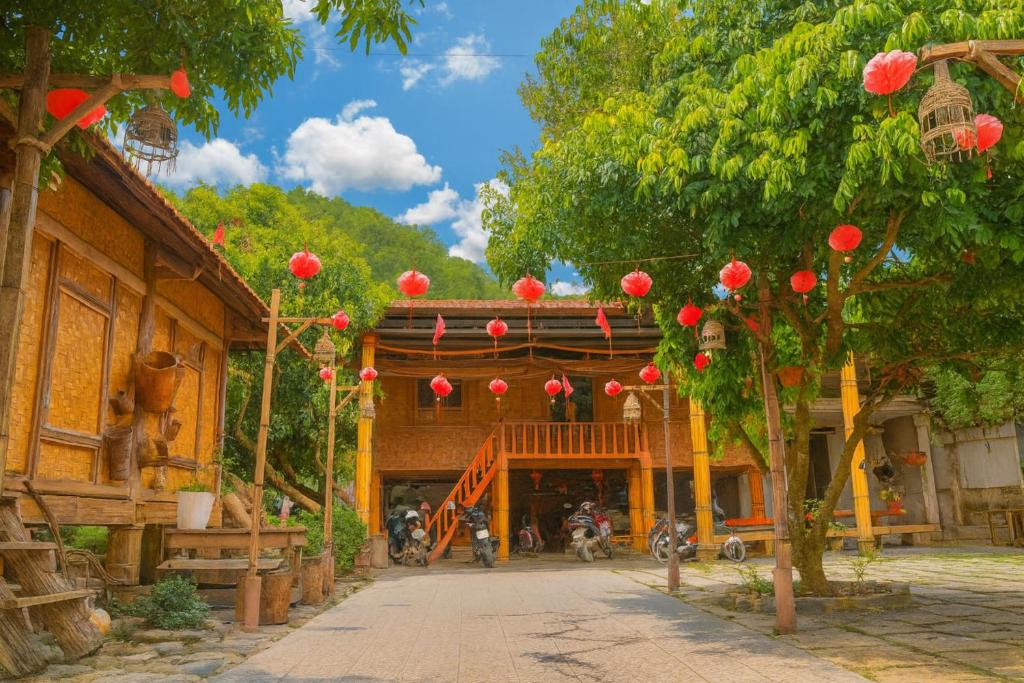 En have udenfor Quốc Cảnh Homestay