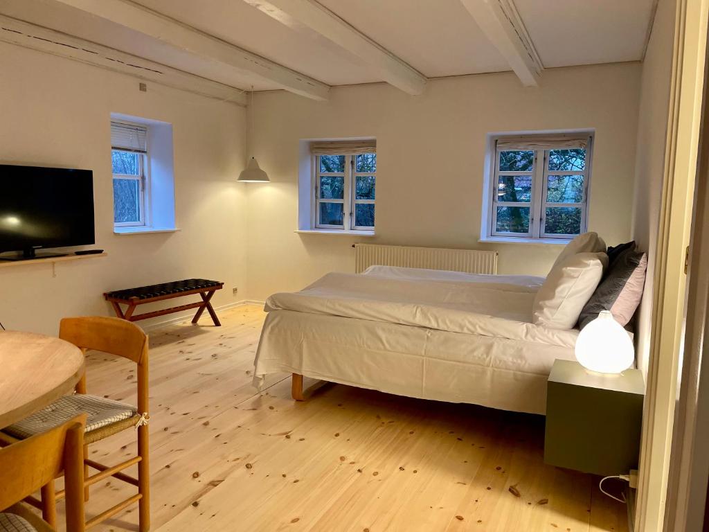 Ένα ή περισσότερα κρεβάτια σε δωμάτιο στο Davinde Bed & Breakfast