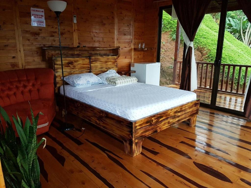 Postel nebo postele na pokoji v ubytování Valle Encantado