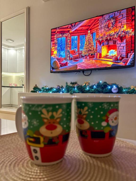 Μια τηλεόραση ή/και κέντρο ψυχαγωγίας στο Apartman Sanja