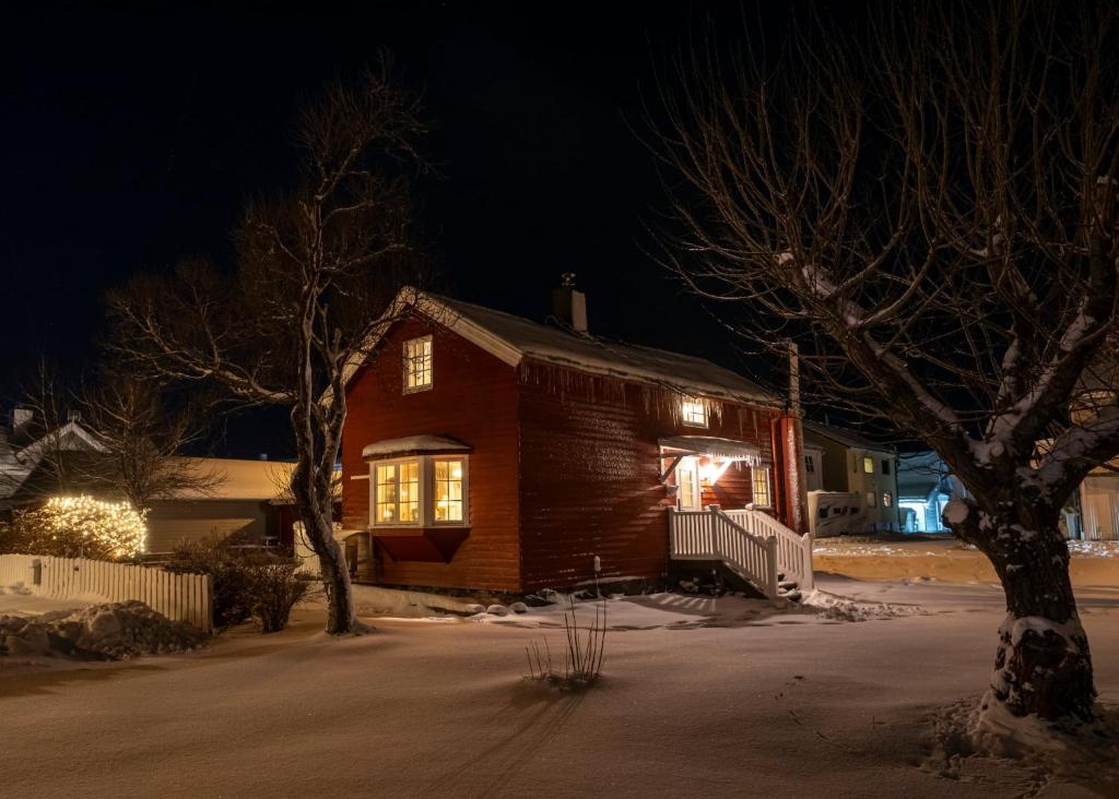 Το Gammel stua AS τον χειμώνα