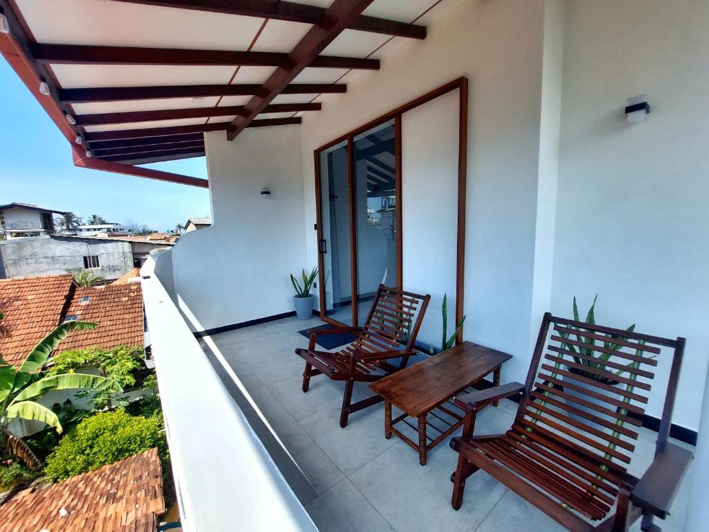 Balkón nebo terasa v ubytování Sweden Inn Guesthouse