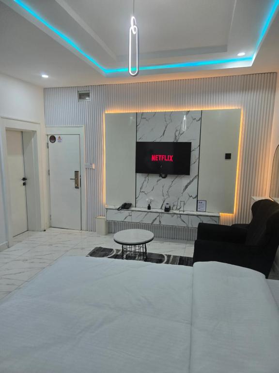 TV a/nebo společenská místnost v ubytování TW-Residence