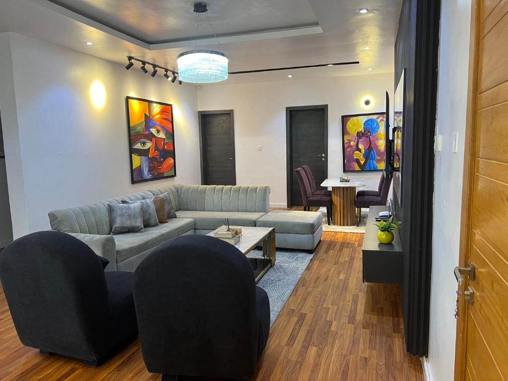 Χώρος καθιστικού στο The penthouse by VD