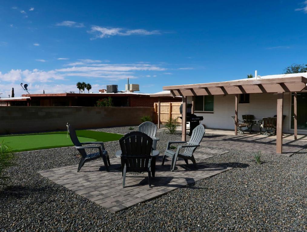 Bygningen som feriehuset ligger i