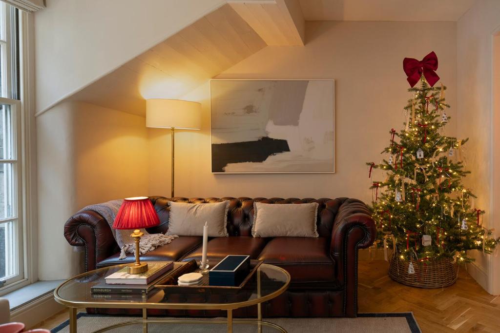 Un lugar para sentarse en Luxury Mews in the heart of New Town