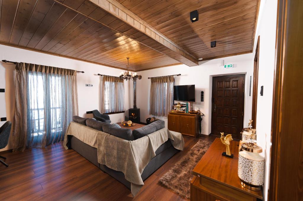 Ένα ή περισσότερα κρεβάτια σε δωμάτιο στο Pelion Experience