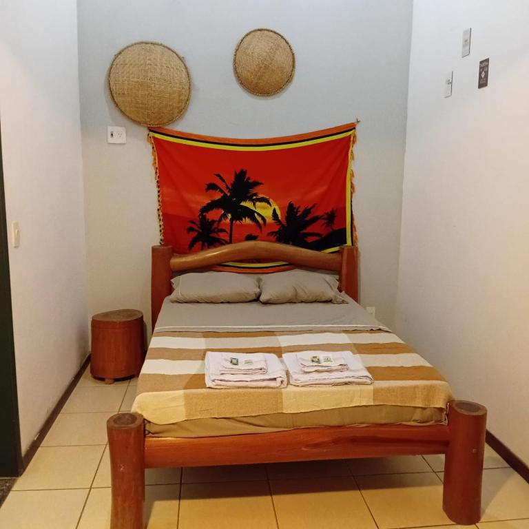 Ένα ή περισσότερα κρεβάτια σε δωμάτιο στο La Base del Plata