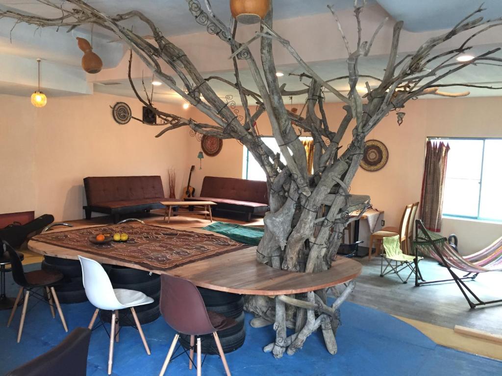 Posezení v ubytování Guest House & Cafe Ohana