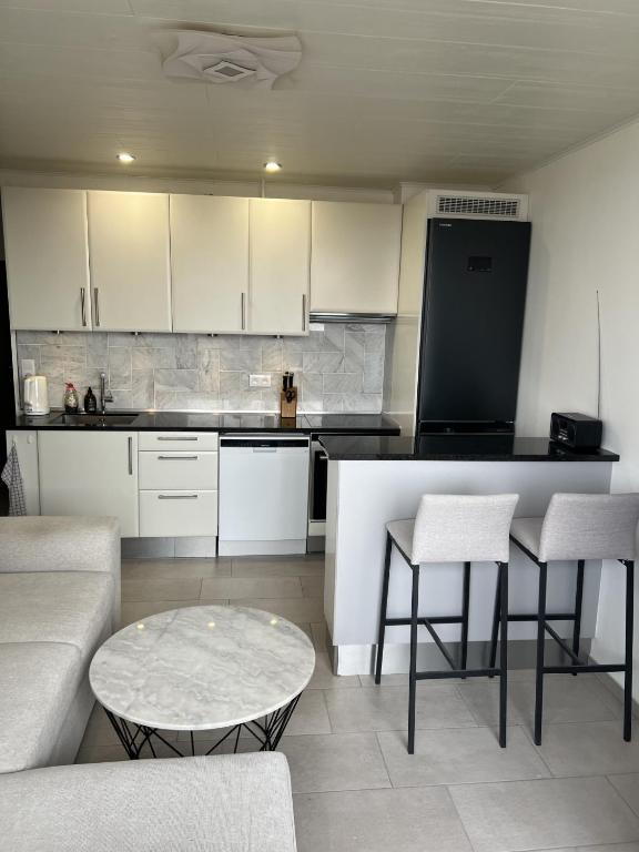 Η κουζίνα ή μικρή κουζίνα στο Apartmán Most