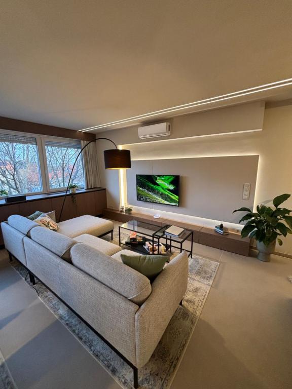 TV a/nebo společenská místnost v ubytování Barcelona Apartment