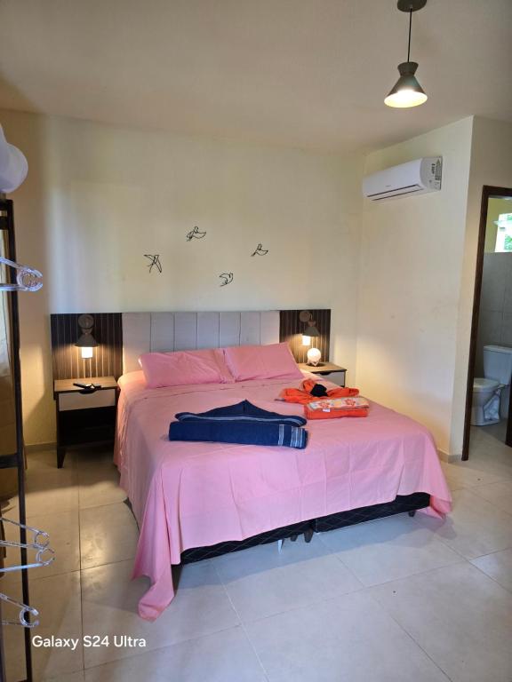 Postel nebo postele na pokoji v ubytování Lá vie taipu